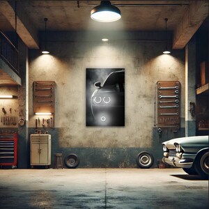 Arte de pared con luces LED de neón para coche, decoración LED para cuevas de hombres, decoración LED de neón para garajes: regalo automotriz moderno para hombres, arte para cuevas de hombres y oficinas. Envío gratuito.