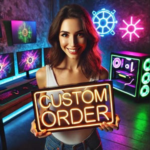Custom neonreclame – ontwerp je eigen! Aanbetaling voor concept en offerte | 100% restitutiegarantie | Gratis FedEx Express-verzending