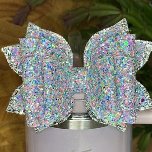 Aster Tumbler Straw Topper Bow
