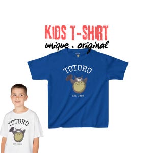 My Neighbor Totoro Tee I Cartoon anime T-shirt voor kinderen, leuk cadeau voor kinderen manga T-shirt I aangepaste naam personaliseren T-shirt Totoro Ghibli
