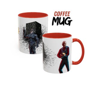 Captain Picard Mug, Next Generation Coffee Cup I Star Trek TNG First Contact fan art, Sci-Fi Trekkie Gift, Geeky Kitchen Decor, 11oz Tea Cup