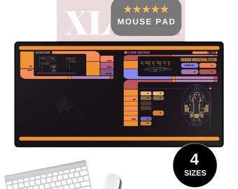 DS9 U.S.S. Defiant LCARS Desk Mat, Trek mousepad |  Deep Space 9 Mouse Pad, Space Gaming Mat, Gamers Playmat Project Mat,  Trekkie Fan Gift