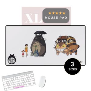 Mousepad Meu Vizinho Totoro, Tapete de Mesa Anime Studio Ghibli Anime Mangá Neighbour I Gaming, Decoração de Mesa Fofa, Kawaii, Bloco de Projetos de Cartas Mágicas