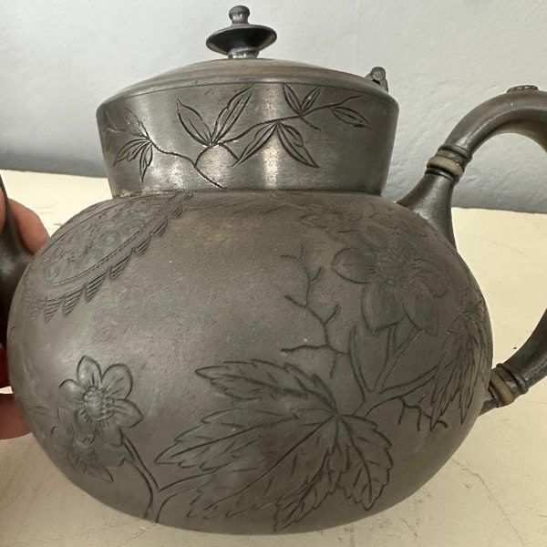 Vintage Silver Plate Coffee Tea Pot