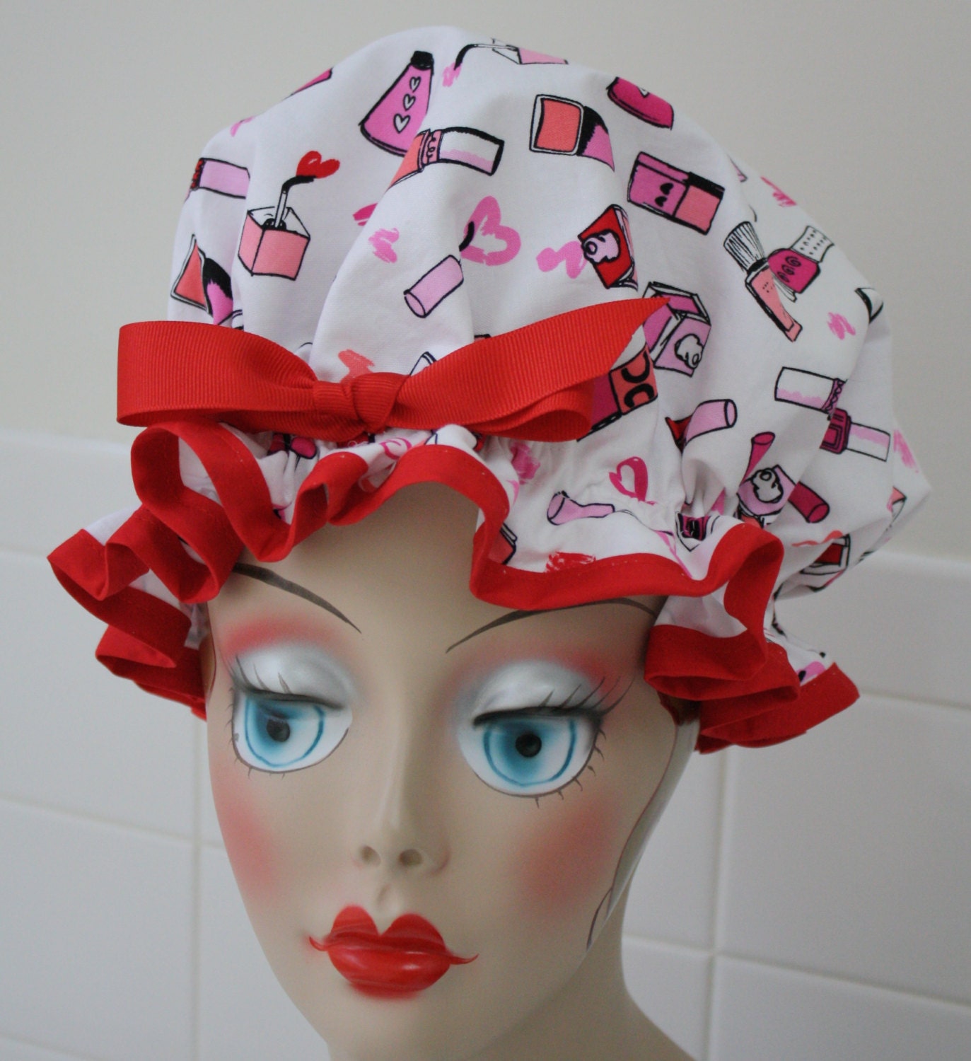 Shower Cap Waterproof Washable polished Shower Cap Etsy