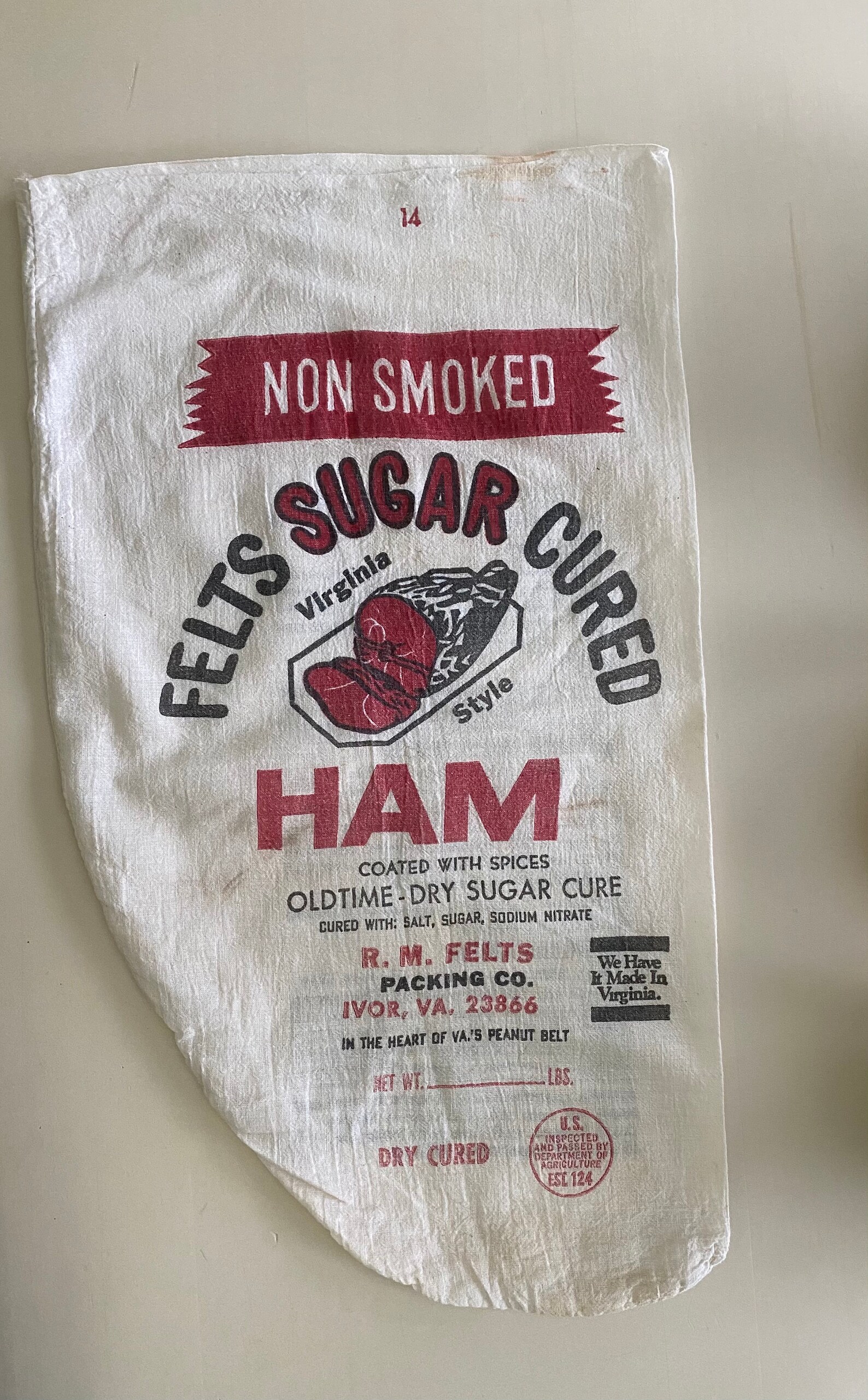 Ham Bag Ham Sack Vintage Advertising Etsy