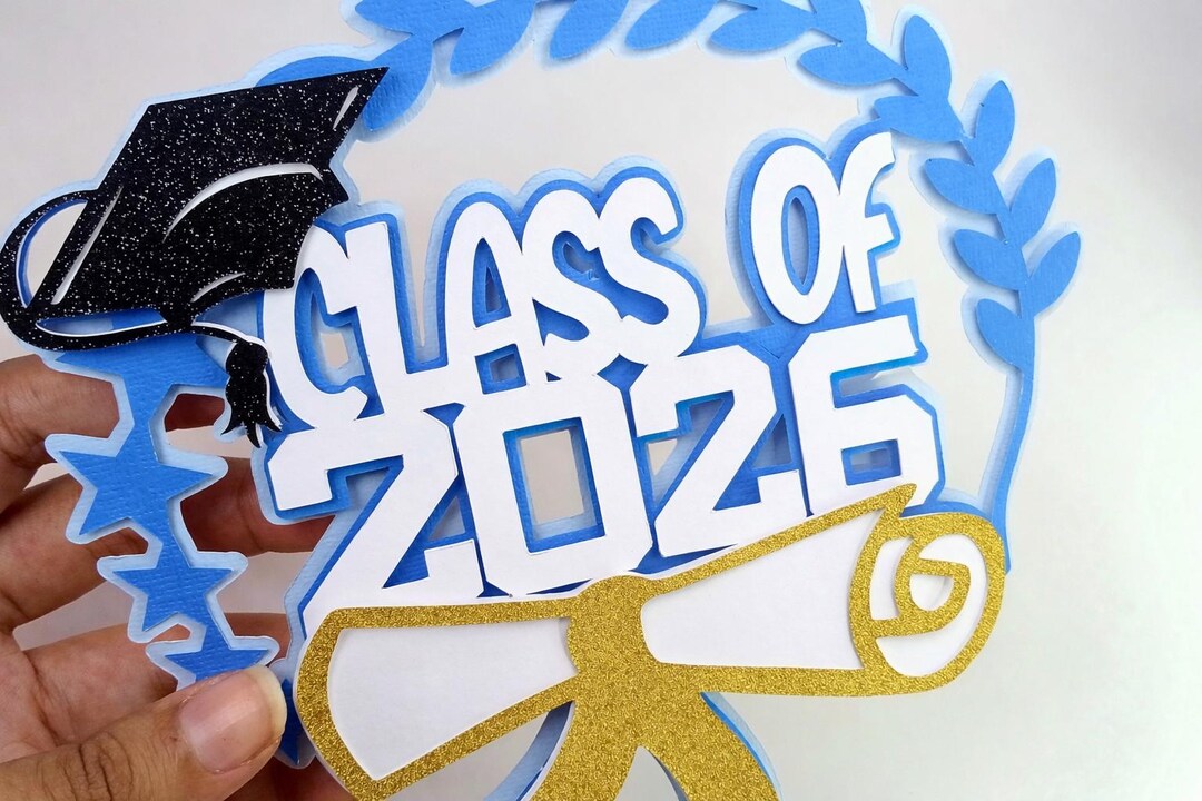 Class of 2026 Cake Topper / Graduation 2026 Cake Topper Svg ...