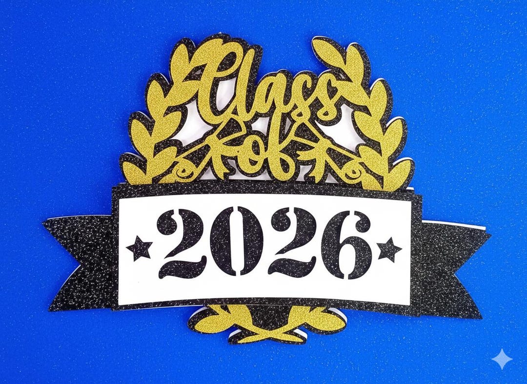 Class of 2026 Cake Topper / Graduation 2026 Cake Topper Svg ...