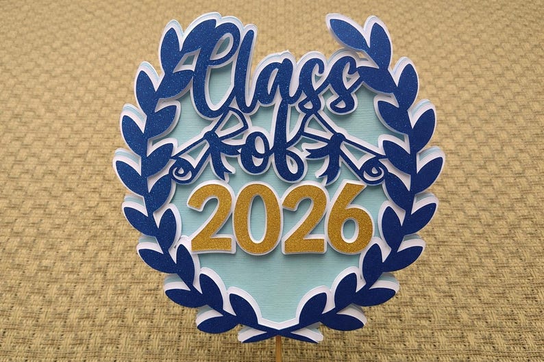 Class of 2026 Cake Topper / Graduation 2026 Cake Topper Svg ...