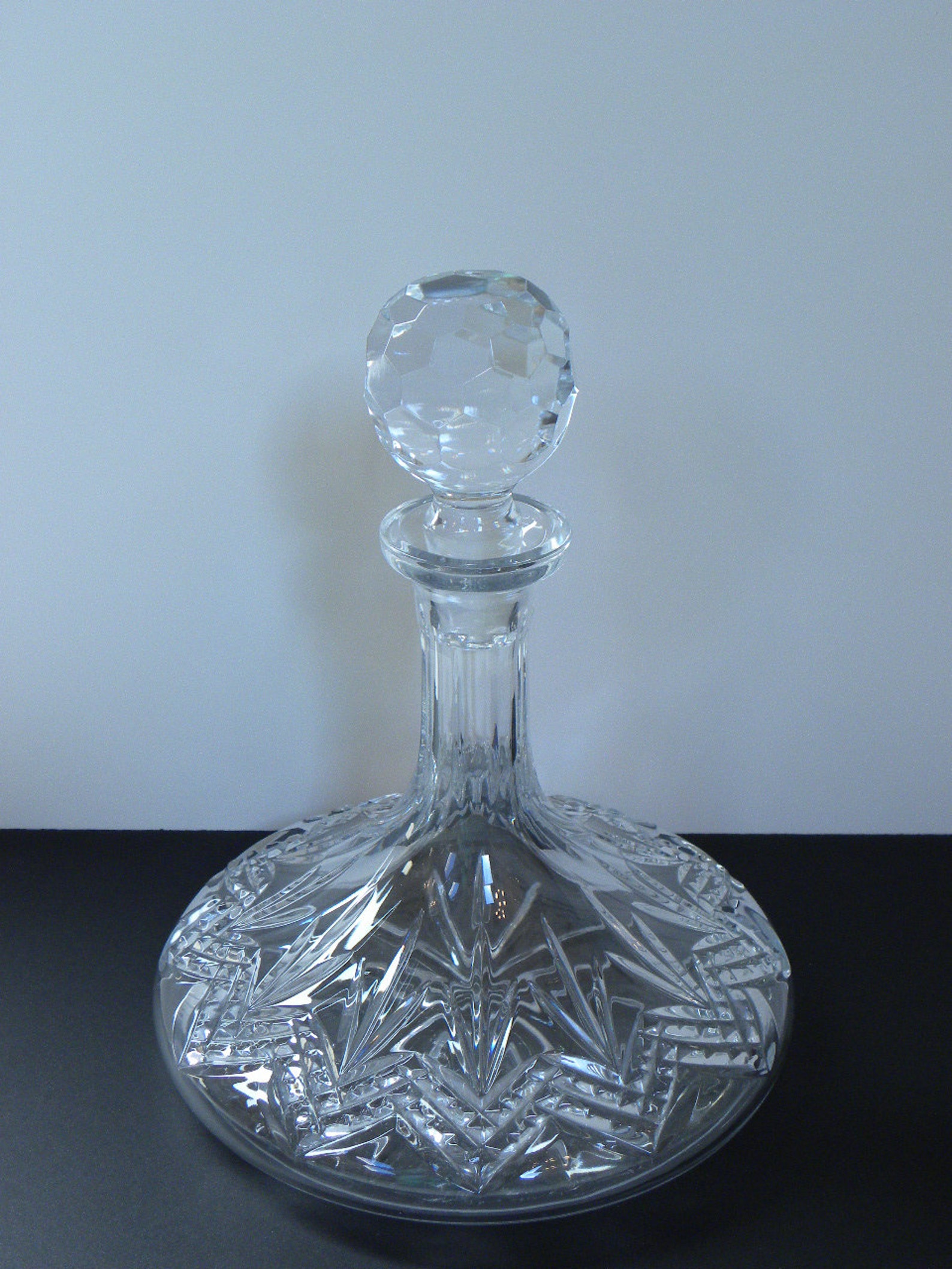 Vintage Lead Crystal Wine Decanter Galway Irish Cut 24 Etsy