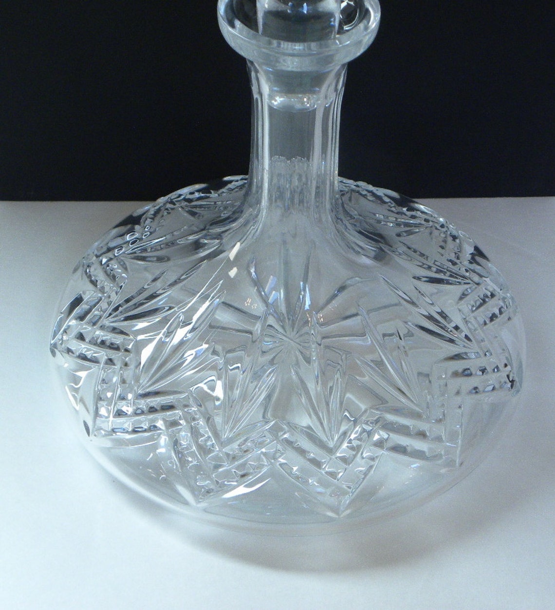 Vintage Lead Crystal Wine Decanter Galway Irish Cut 24 Etsy