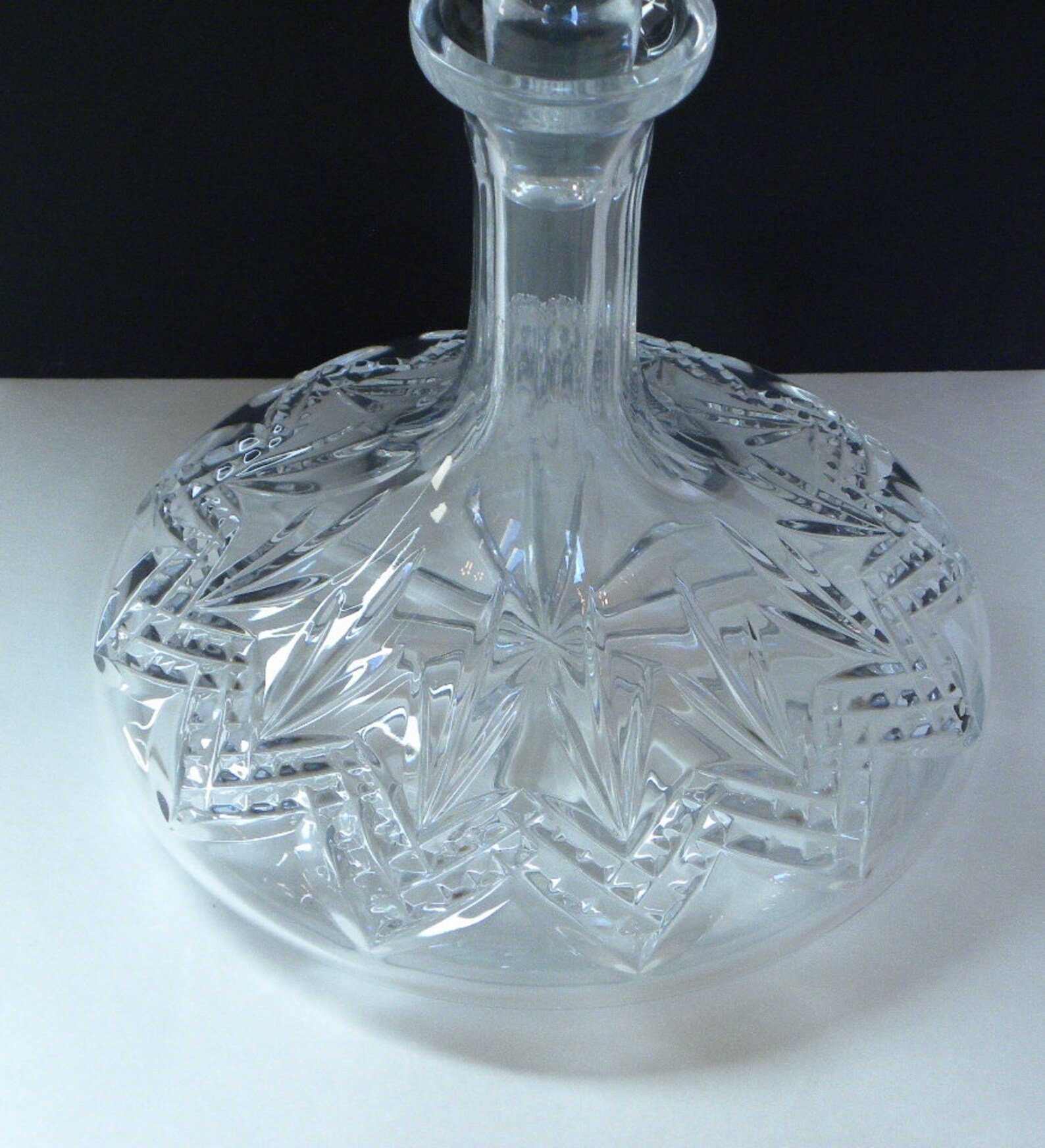 Vintage Lead Crystal Wine Decanter Galway Irish Cut 24 Etsy