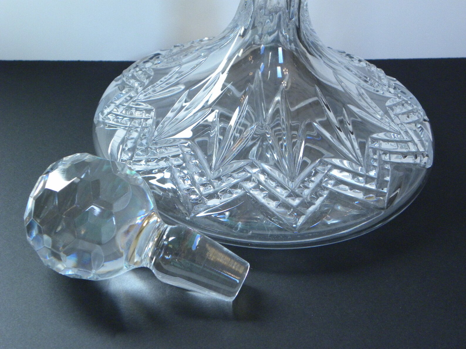 Vintage Lead Crystal Wine Decanter Galway Irish Cut 24 Etsy