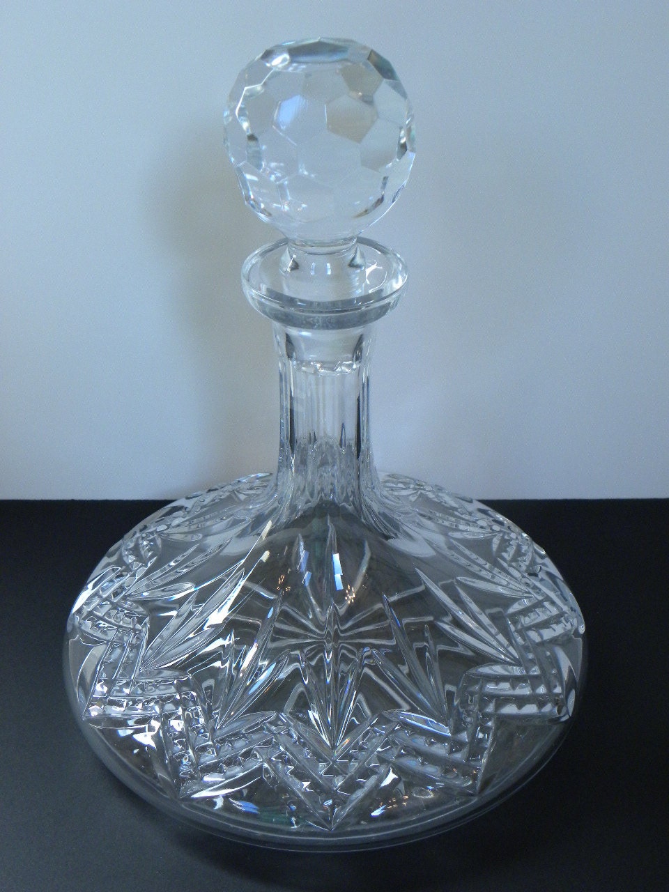 Vintage Lead Crystal Wine Decanter Galway Irish Cut 24 Etsy