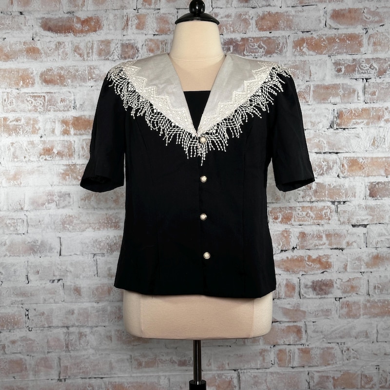 Sailor Collar Knit Top