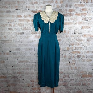 90s Bib Collar Dress - Etsy