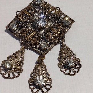 Brooch Czechoslovakia Czech Vintage bijouterie Gift for her Women&#39;s jewelry gift for mom 58