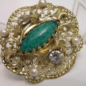 Brooch Czechoslovakia Czech Vintage bijouterie Gift for her Women&#39;s jewelry  35