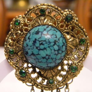 Brooch Czechoslovakia Czech Vintage bijouterie Gift for her Women&#39;s jewelry gift for mom  36