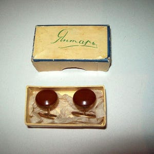 Cufflinks Kaliningrad amber in its original box sterling Silver jewelry USSR Russian 21 karat 875 gift for him gift for husband  170