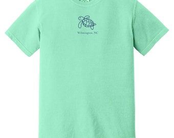 Camiseta de Wilmington, Carolina del Norte, regalo de Wilmington, Carolina del Norte, Kure Beach, Carolina Beach, Wrightsville Beach, camiseta de la costa de Carolina del Norte