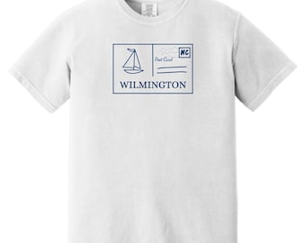 Camiseta de Wilmington, Carolina del Norte, regalo de Wilmington, Carolina del Norte, Kure Beach, Carolina Beach, Wrightsville Beach, camiseta de la costa de Carolina del Norte