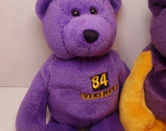 Randy Moss (2) + John Randle Beanie Baby Bears Limited