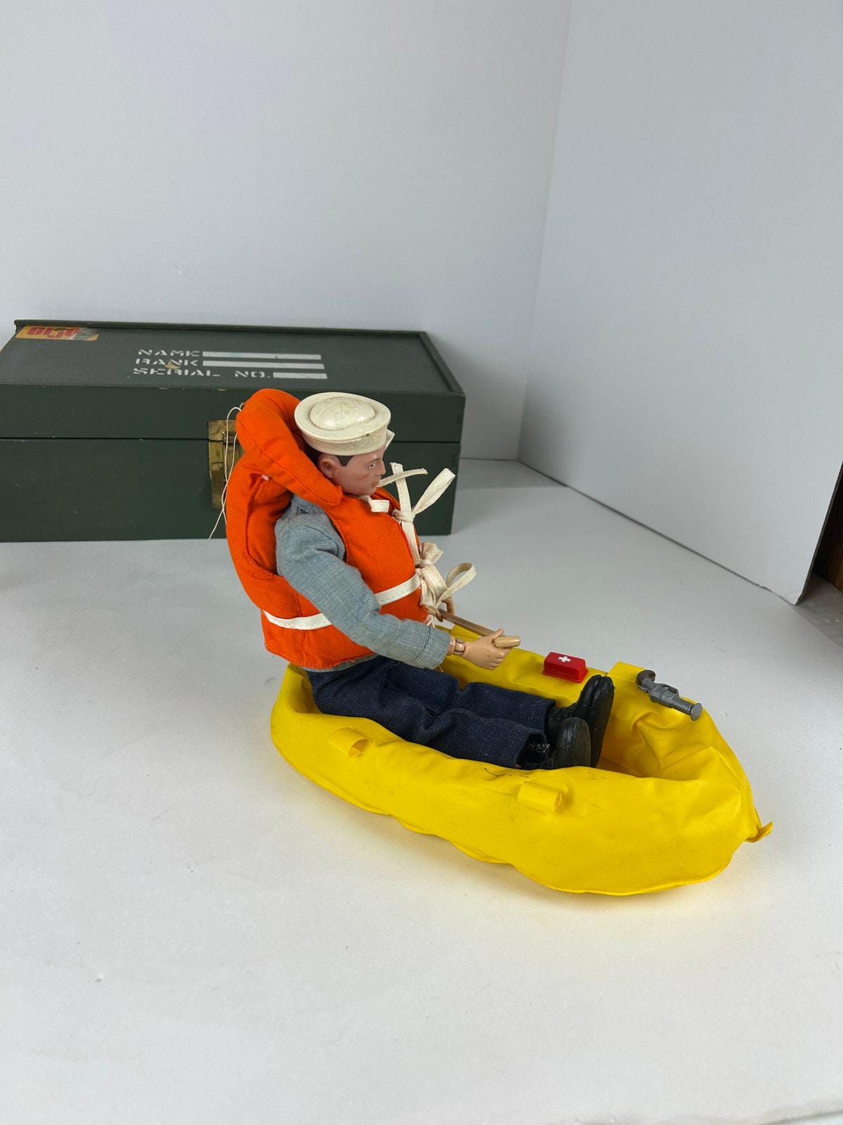 G.I. Joe 1970s Sea Rescue Lot Complete Figure Gear Footlocker