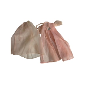 Vintage Barbie #965 Nighty-Negligee Gown & Robe Set—1960s Mattel Clothes