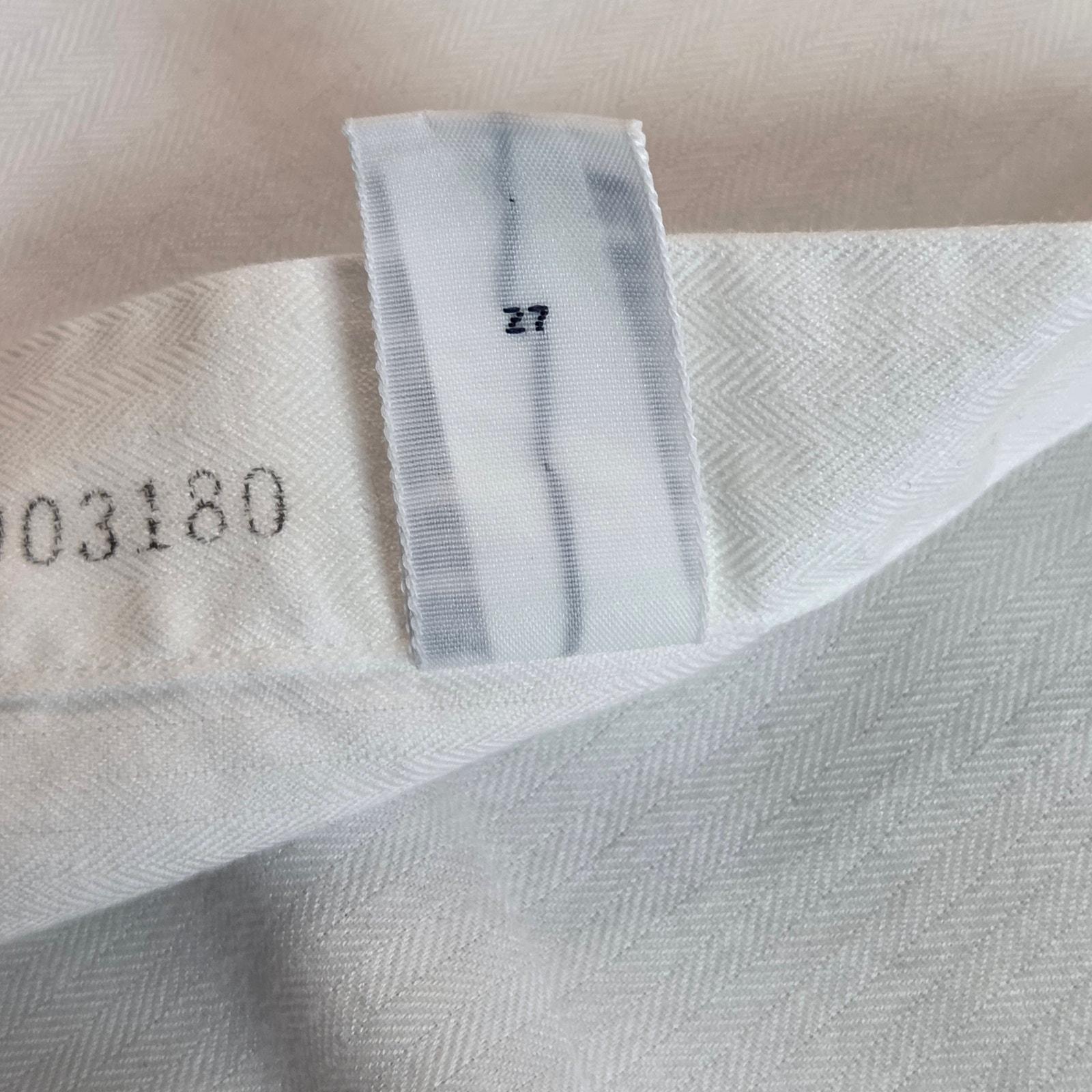 Polo Ralph Lauren Andrew White Dress Shirt 18 34/35 Made in Hong 