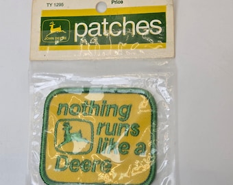 John Deere 1972 Niets loopt als een Deere-patch NIP USA Vintage
