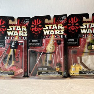 Star Wars Episode I Accessory Set – Tatooine, Sith & Underwater Scenes With Action Features