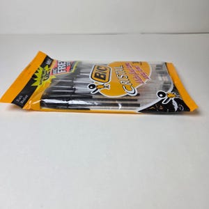 Vintage 1997 BIC Cristal Black Ballpoint Pens NOS 10 Pack Sealed Made in USA image 6