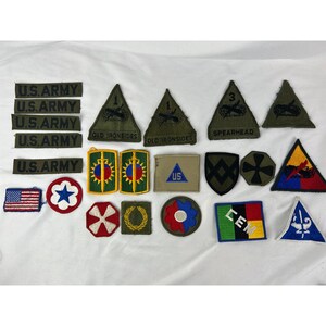 Zestaw naszywek armii USA, Old Ironsides Spearhead Korea CEM, taśmy armii USA