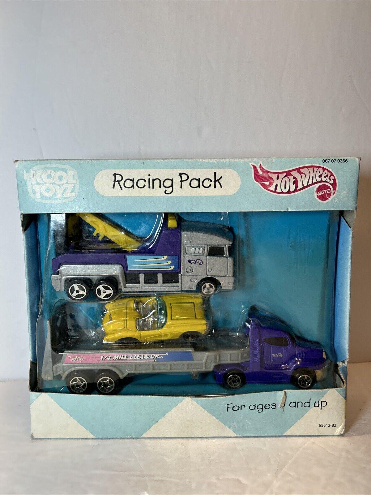 Hot Wheels Kool Toyz Racing Pack Long Hauler & Race Car Set NIB - Etsy