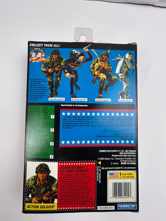 1994 G.I. Joe 30th Anniversary Action Soldier 3.75″ Army Infantry