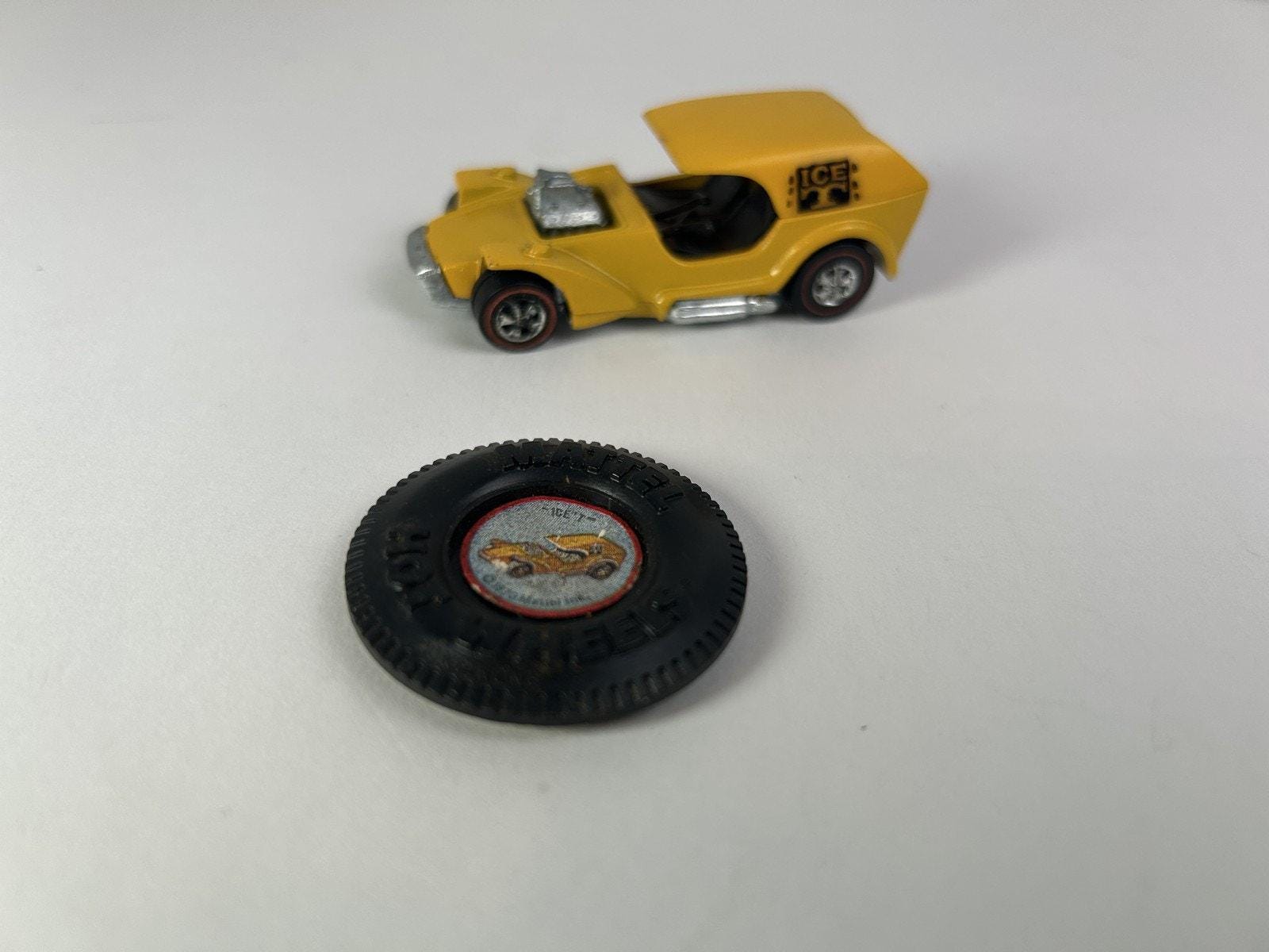 Hot Wheels ICE T イエロー レッドライン Vintage Hot Yellow 1969 Wheels Redline Ice T Diecast Car Hong Kong