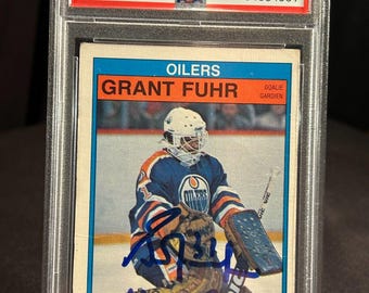 1982 O-Pee-Chee Grant Fuhr Rookie HOF Signed Auto PSA/DNA 10 Oilers