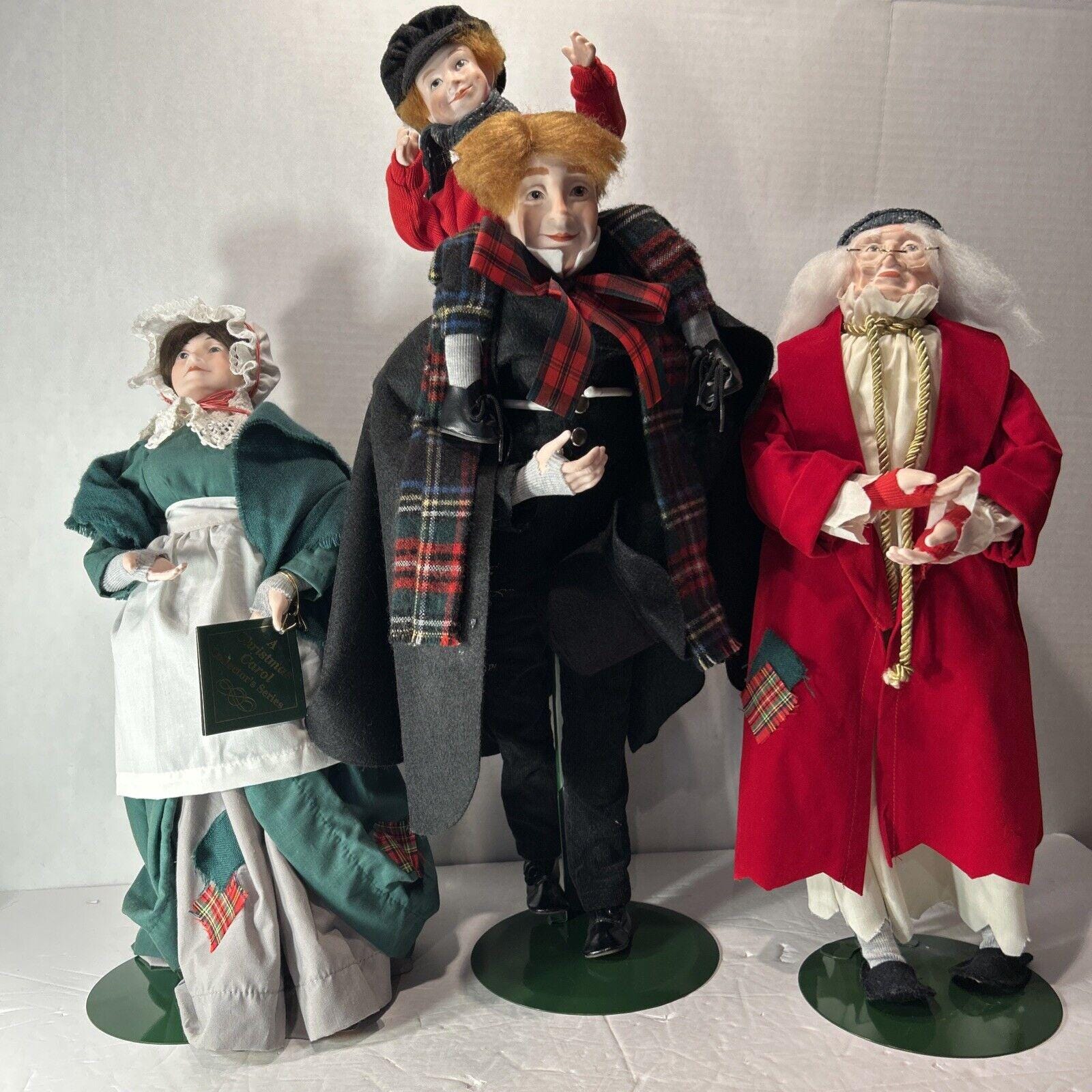 部門56 クリスマスキャロル 陶器人形 4体セット 1987年 スクルージ