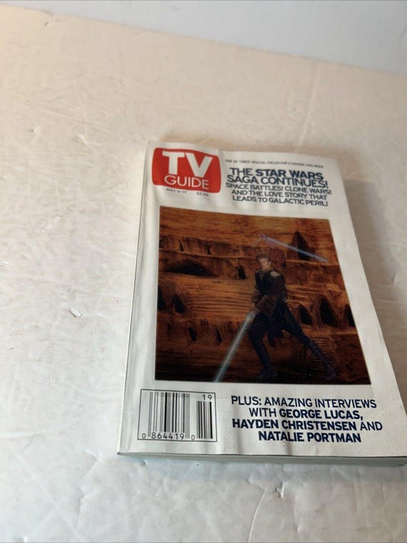 TV GUIDE Star Wars: the Phantom Menace and Clone Wars, Lot of 5 - Etsy
