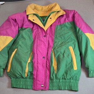 Vintage 80s Glacial Fog London Fog Colorblock Ski Jacket Womens S