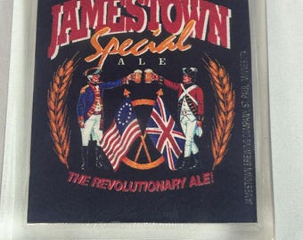 Jamestown Special Ale Bierzapfhahngriff aus klarem Acryl, St. Paul, Minnesota, Brauerei-Souvenir aus den 1990er Jahren