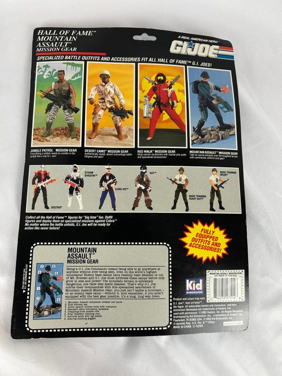 GI Joe Hall of Fame Mountain Assault Mission Gear Set Sealed MOC