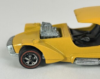 Vintage Hot Yellow 1969 Wheels Redline Ice T Diecast Car Hong Kong