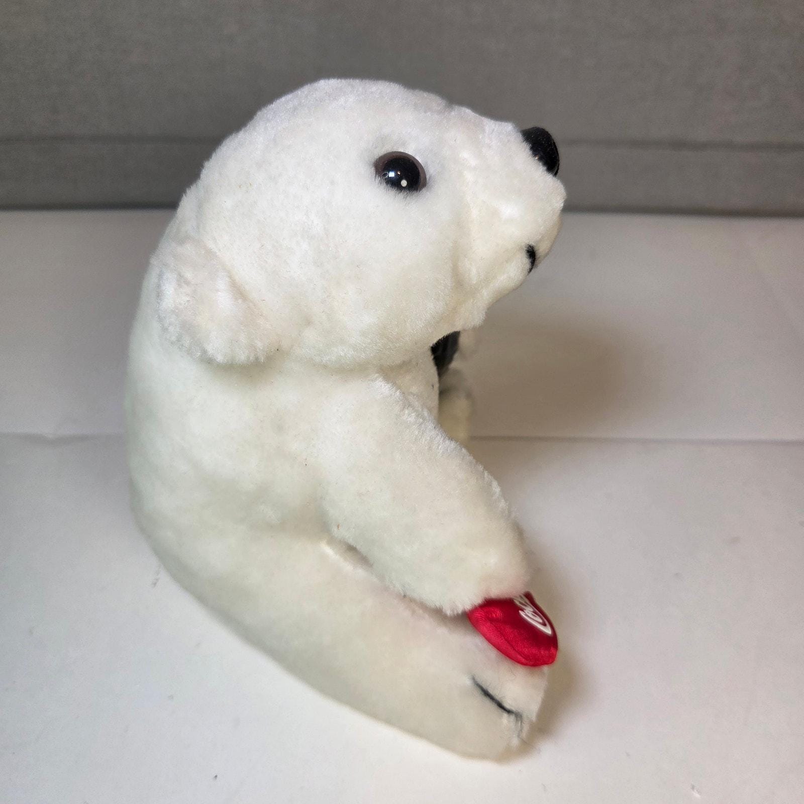 1993年 コカ・コーラ シロクマ ぬいぐるみ（コーラボトル＆ハート付き