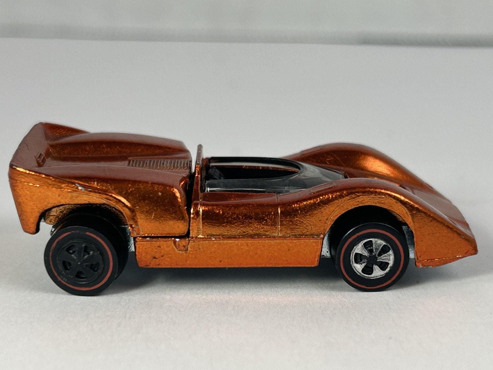 Vintage Hot Wheels 1969 Mclaren M6A Redline Diecast Car W/button