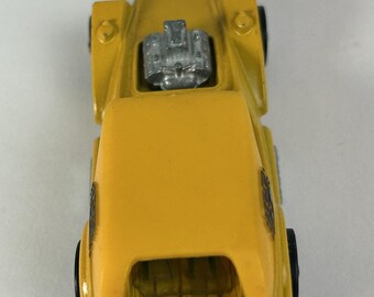 Vintage Hot Yellow 1969 Wheels Redline Ice T Diecast Car Hong Kong