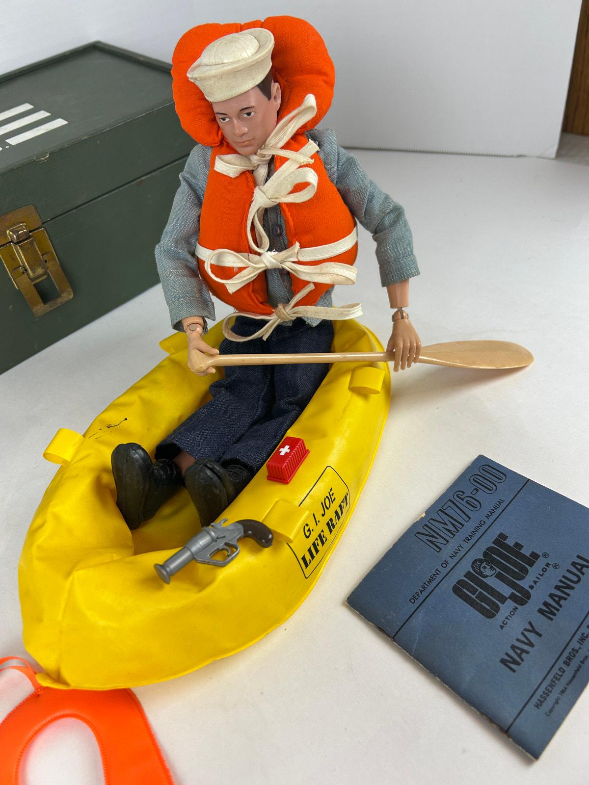 G.I. Joe 1970s Sea Rescue Lot Complete Figure Gear Footlocker