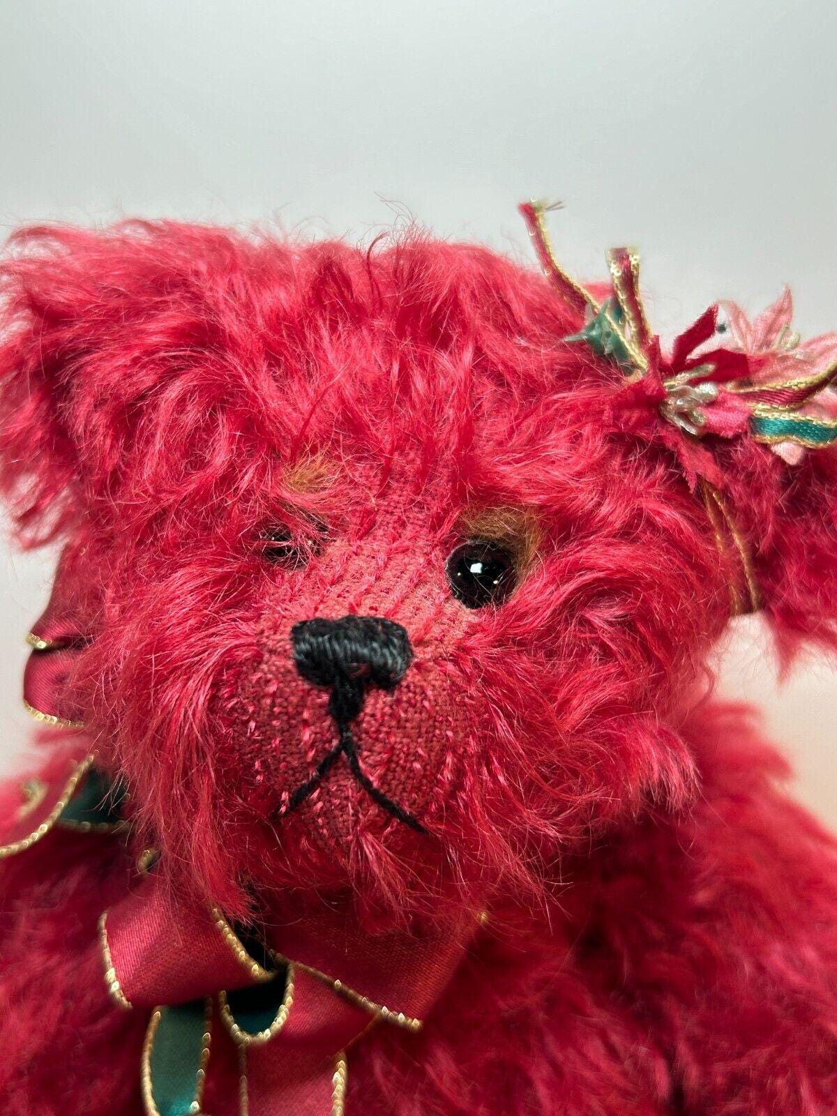 bear elegance ジョアン ウェスナー ．テディベア ぬいぐるみ Bear Elegance Mohair Teddy Bear Joy 23/50 Joan Woessner Signed