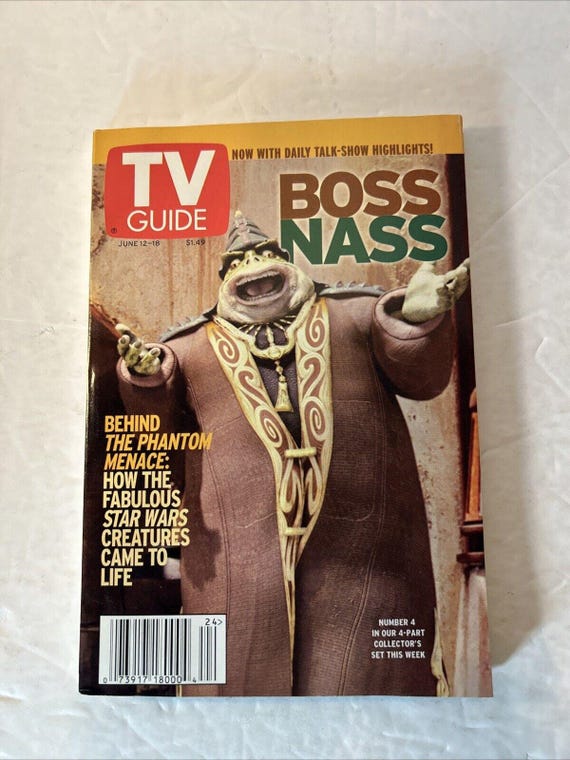 STAR WARS Phantom Menace TVガイドカバー 200個限定 TV GUIDE Star Wars: the Phantom Menace and Clone Wars, Lot of 5 - Etsy